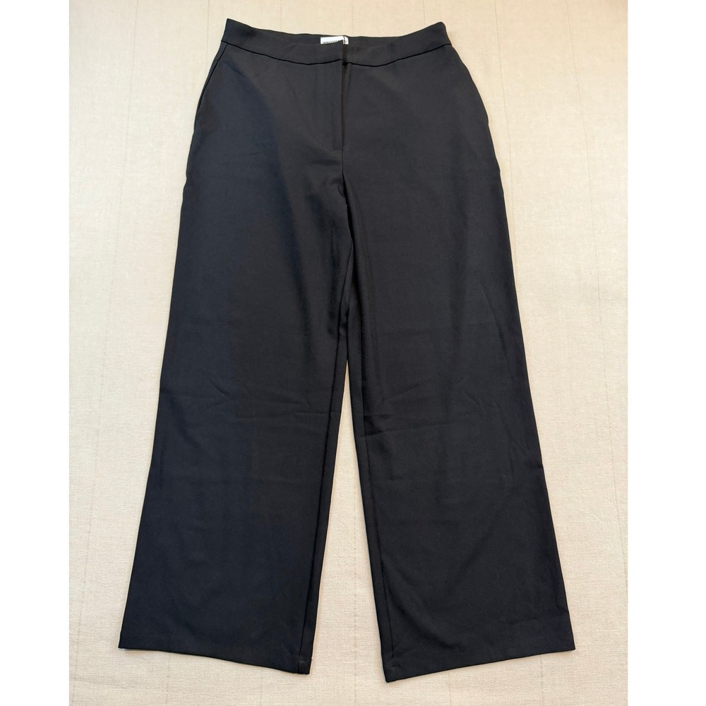 NWT Princess Polly | Burnette Wide Leg‎ Trouser Pants Black | Women's US 12